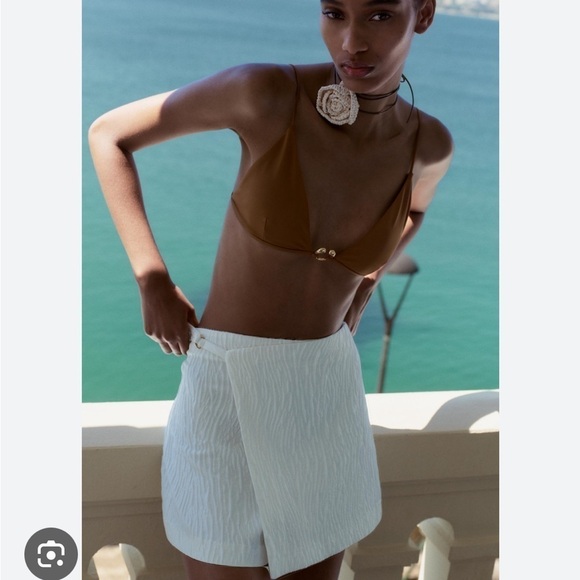 ZARA WRAP FRONT SKORT - Picture 1 of 12